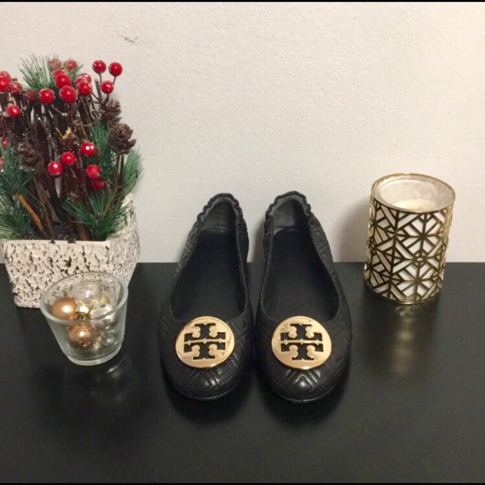 TORY BURCH QUILTED MINNIE TRAVEL BALLET FLAT